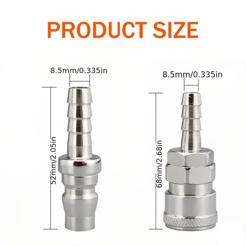 Pneumatic Quick Coupler Set SH20 PH20 For Air Compressor Hose And Water Fed Pole System - Image 2