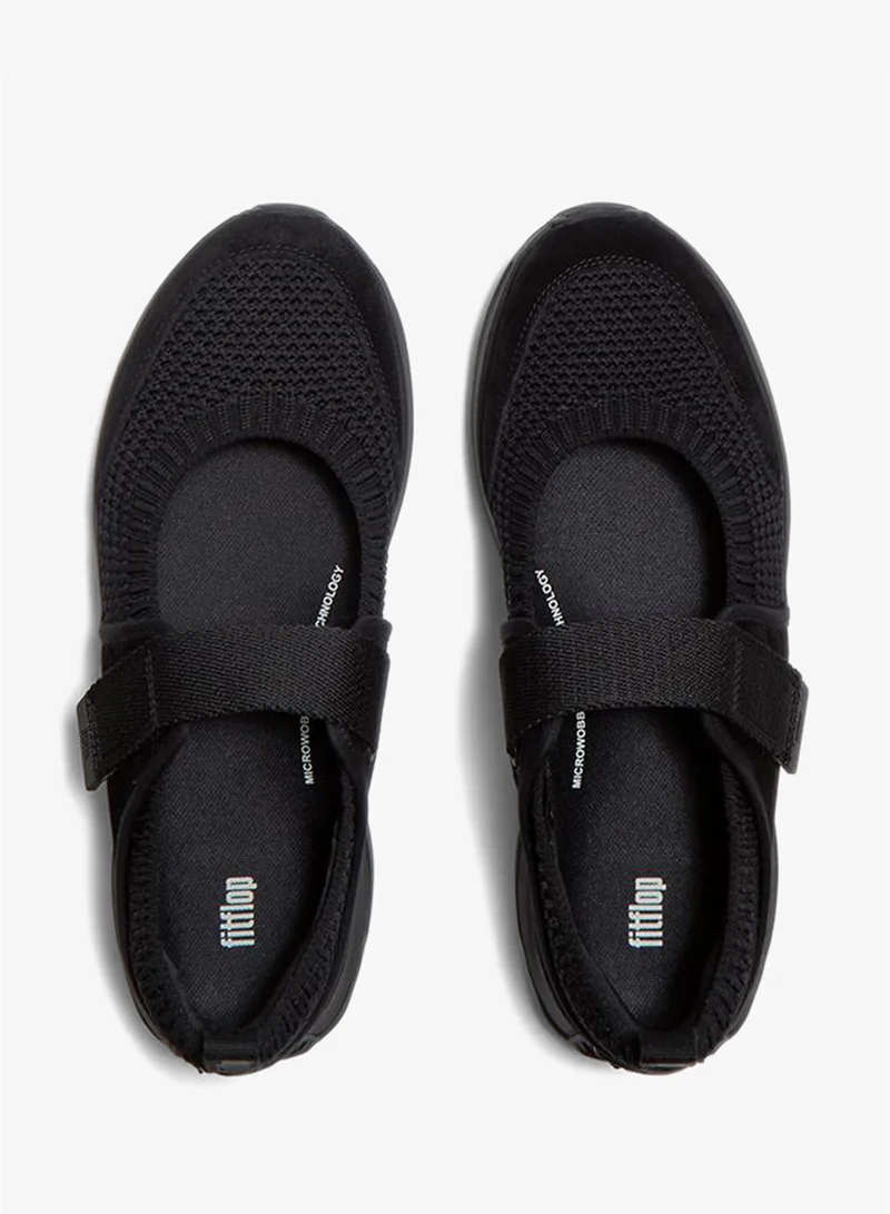 Fitflop F-MODE FLOW KNIT/SUEDE MARY JANES