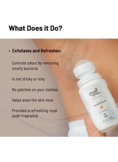 Chemist at Play Chemist at Play UnderArm Roll-On with 5% AHA, Lactic Acid & 1% Mandelic Acid Prevents Body Odour, Brightens Skin and Exfoliates Underarm 40ML  - Image 2