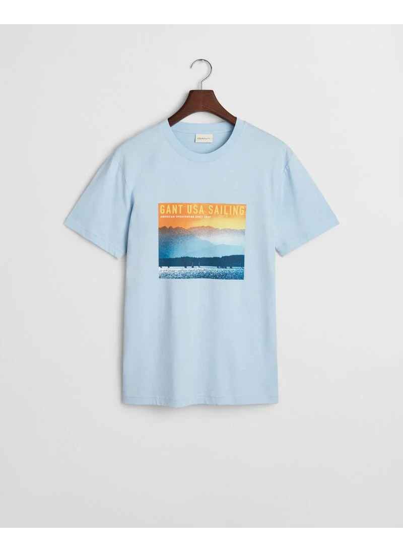 GANT GANT USA Sailing Print Graphic T-Shirt