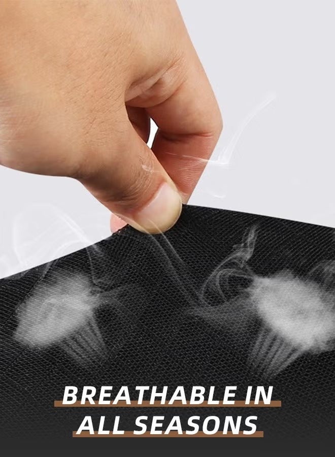 وسائد لمسند الرأس في مقعد السيارة، وسادة مريحة للرقبة في السيارة، ناعمة ومسامية، لتخفيف آلام الرقبة ودعم عنق الرحم، أسود - Image 5