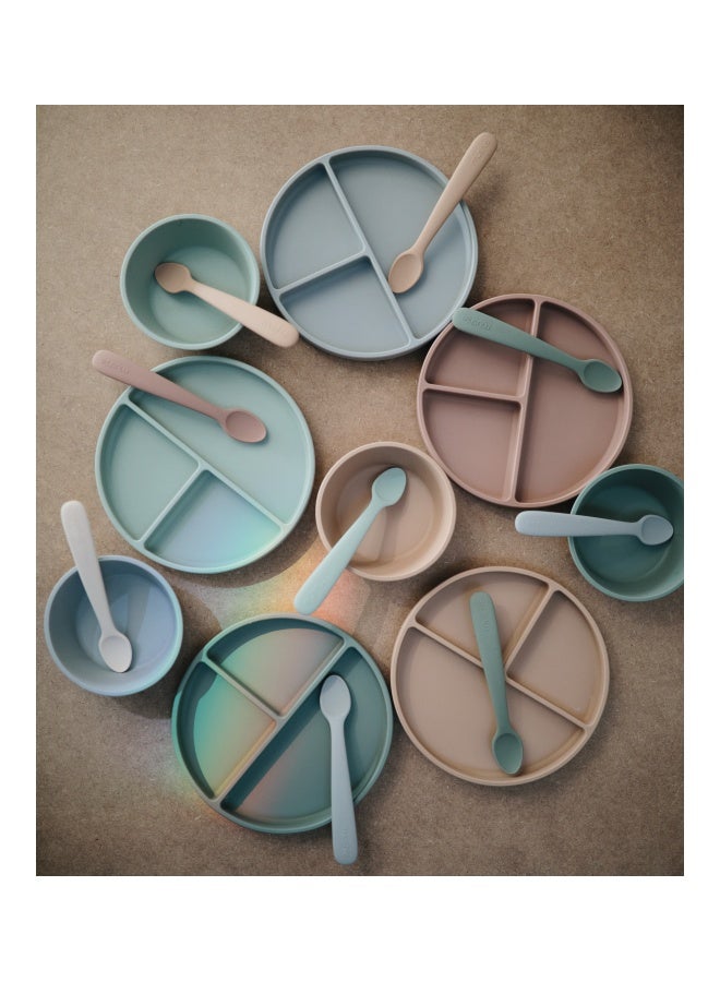 mushie Silicone Divided Plate Blush - Image 5