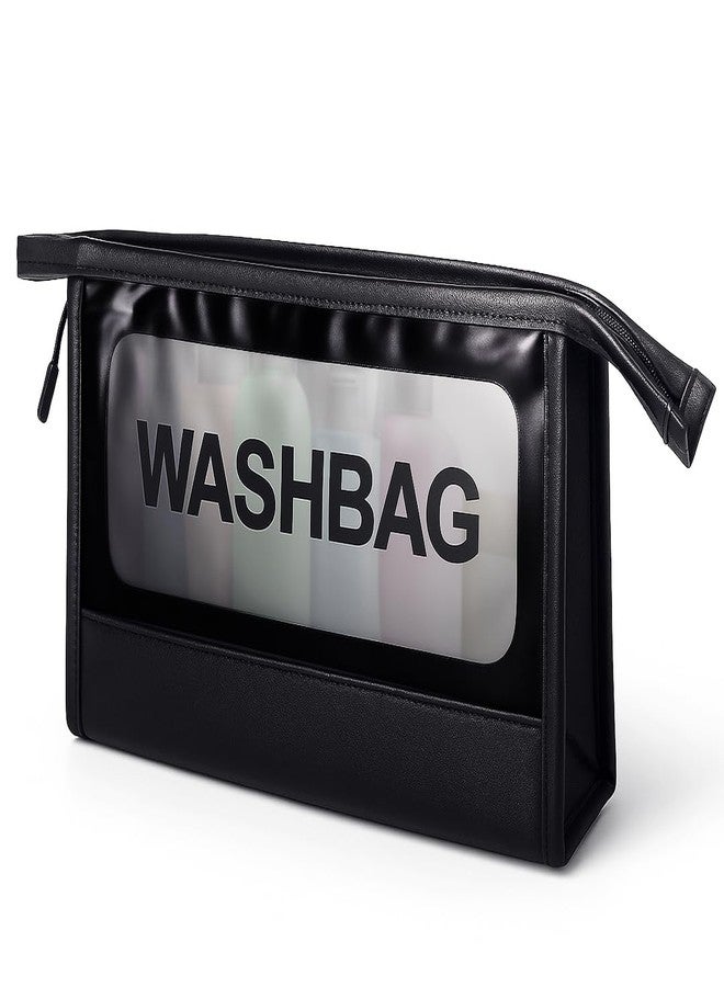 Multibrite Waterproof Toiletry Bag | Travel Cosmetic Pouch, Makeup Organizer, Wash Bag with Transparent Window | PVC Material, Rust-Free Zipper, Lightweight Travel Kit for Men & Women - Image 1