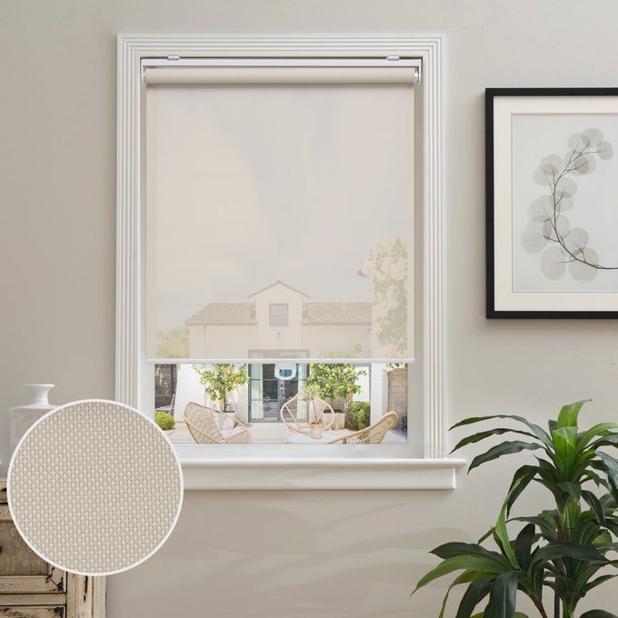 CORDLESS ROLLER SHADES FOR WINDOWS LIGHT FILTERING SHADES WITH 5 OPENNESS SOLAR SCREEN SEMI SHEER ROLLER BLINDS UV PROTECTION FOR OFFICE AND HOME EASY TO INSTALL 25 W X 72 H BEIGE