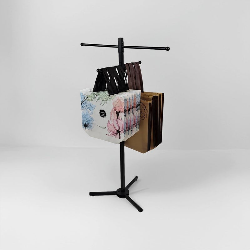 LOFIR Shopping Bag Rack, Tote Rackï¼Œ Arms for Stores, Supermarkets, Market Stalls, Ideal for Bag Display & Merchandising, Entryway&Coat Rack Plant Stand - Image 4