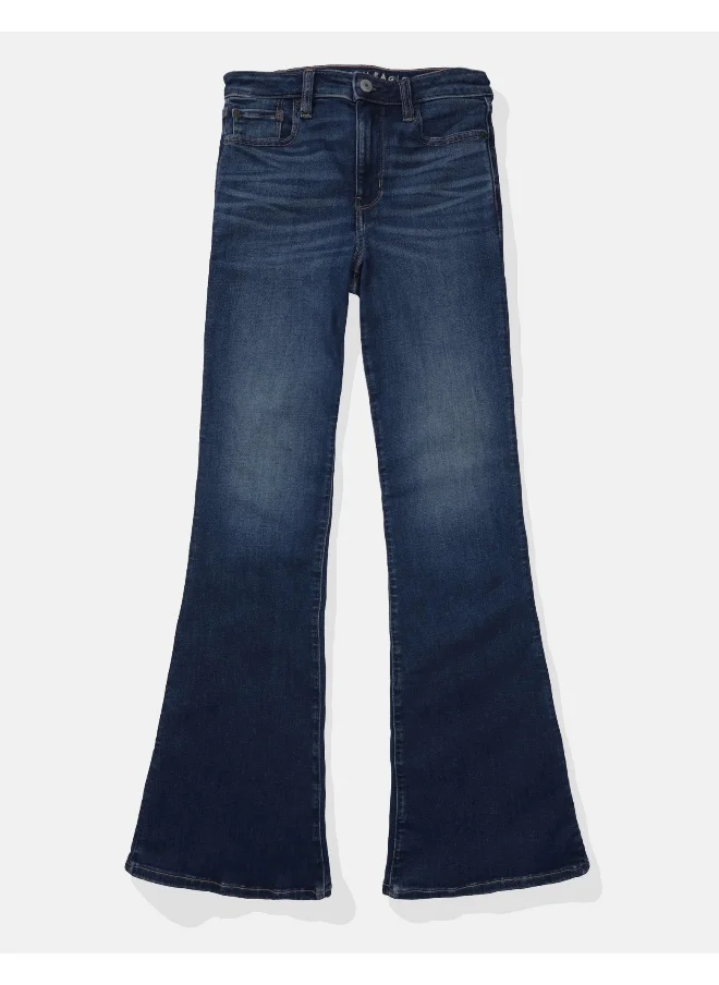 امريكان ايجل Flared High Waist Jeans