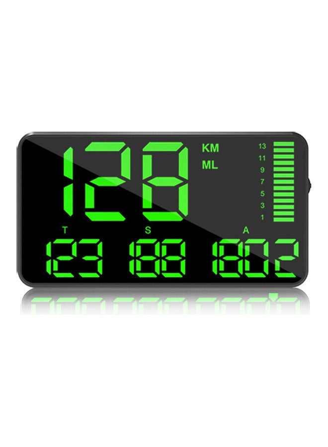 Generic Digital GPS Speedometer New Car Windshield Display Digital Speed ​​MPH KM Comprehensive Alert System Remind Fatigue From Driving Overtaking  - Image 1