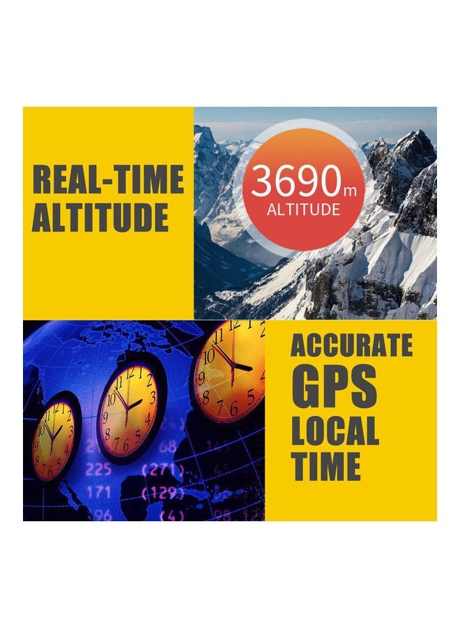Generic Digital GPS Speedometer New Car Windshield Display Digital Speed ​​MPH KM Comprehensive Alert System Remind Fatigue From Driving Overtaking  - Image 4