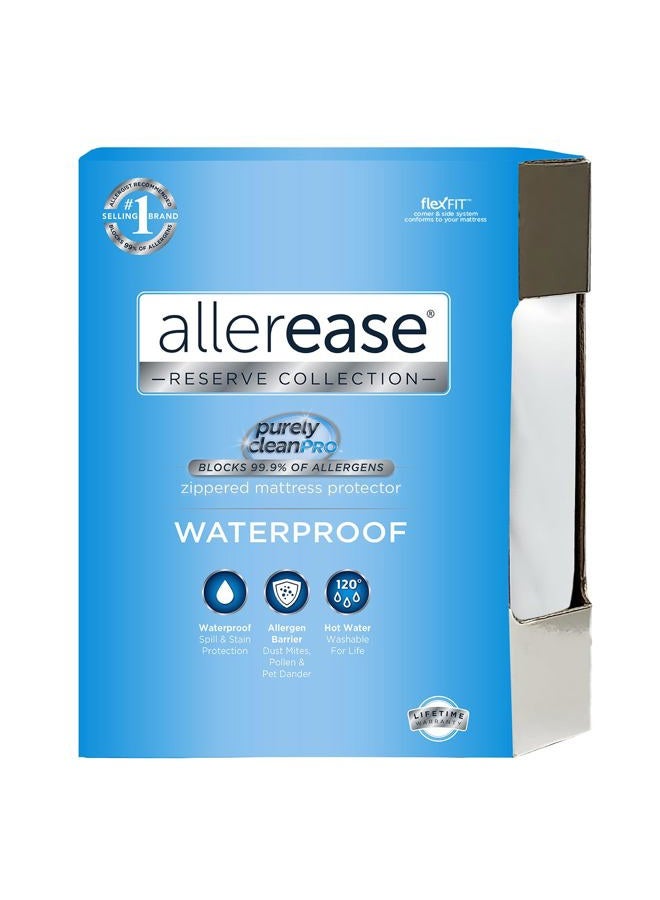 Aller-Ease Waterproof Allergy Protection Zippered Mattress Protector, Twin - Image 1