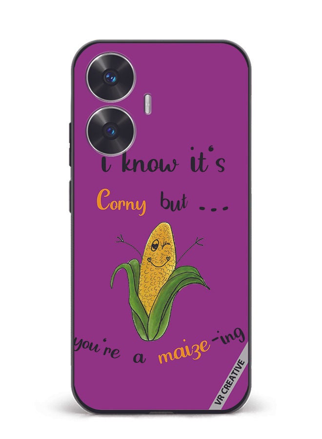 VR CREATIVE Protective Case Cover For Realme C55 Corn Design Multicolour - Image 1