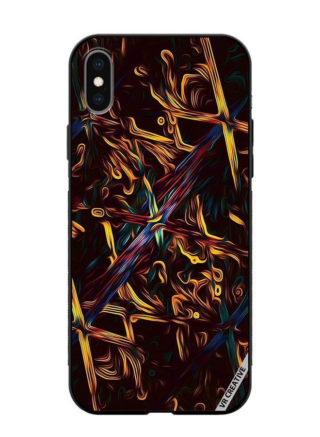 VR CREATIVE Protective Case Cover For Apple iPhone XS Max Abstract Design Multicolour - Image 1