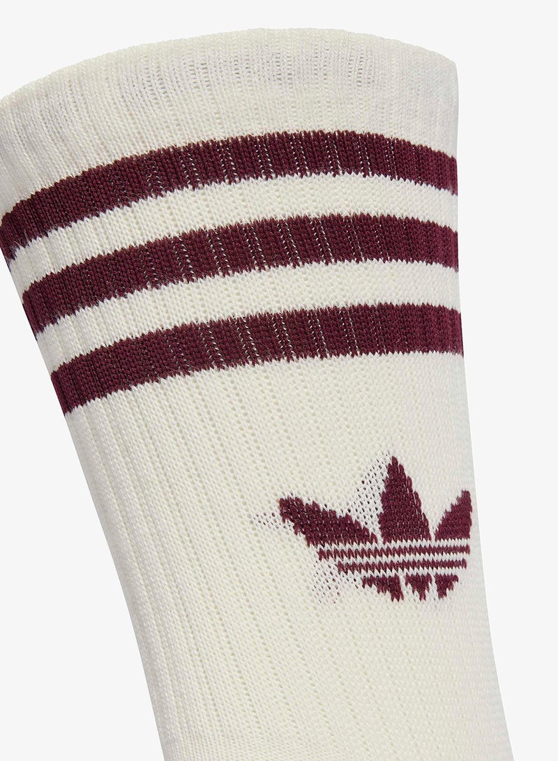adidas Originals 3 Pack 3 Stripes Crew Socks - Image 4