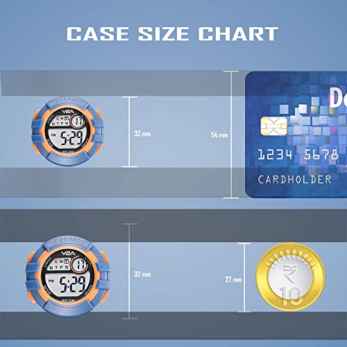 V2A Dinosaur Kids Watch for Boys Age 3-10 - Cartoon Printed Band Watch, Multi-Functional 30 M Waterproof Digital Sports Watches for 3 4 5 6 7 8 Year Old Boy and Girl - Image 4