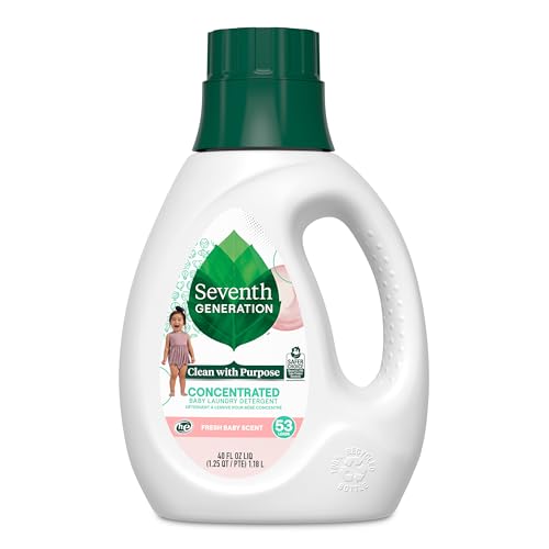 Seventh Generation Concentrated Baby Laundry Detergent, Stain Fighting Formula, Fresh Scent, 40 oz (53 Loads) - Image 1