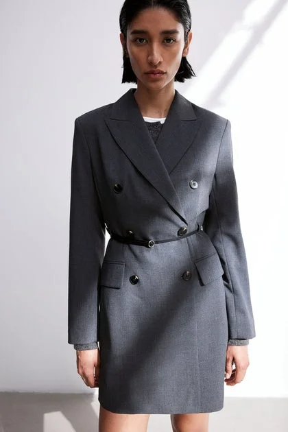 H&M Belted Blazer Dress