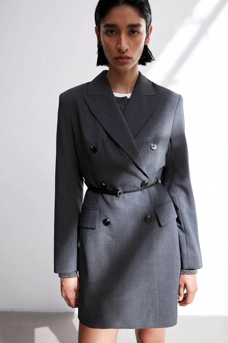 H&M Belted Blazer Dress
