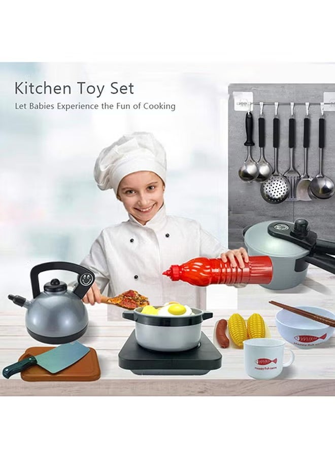 AIYISHI 36-Piece Realistic Kitchen Plastic Miniature Pretend Play Toy Set For Kids  - Image 5