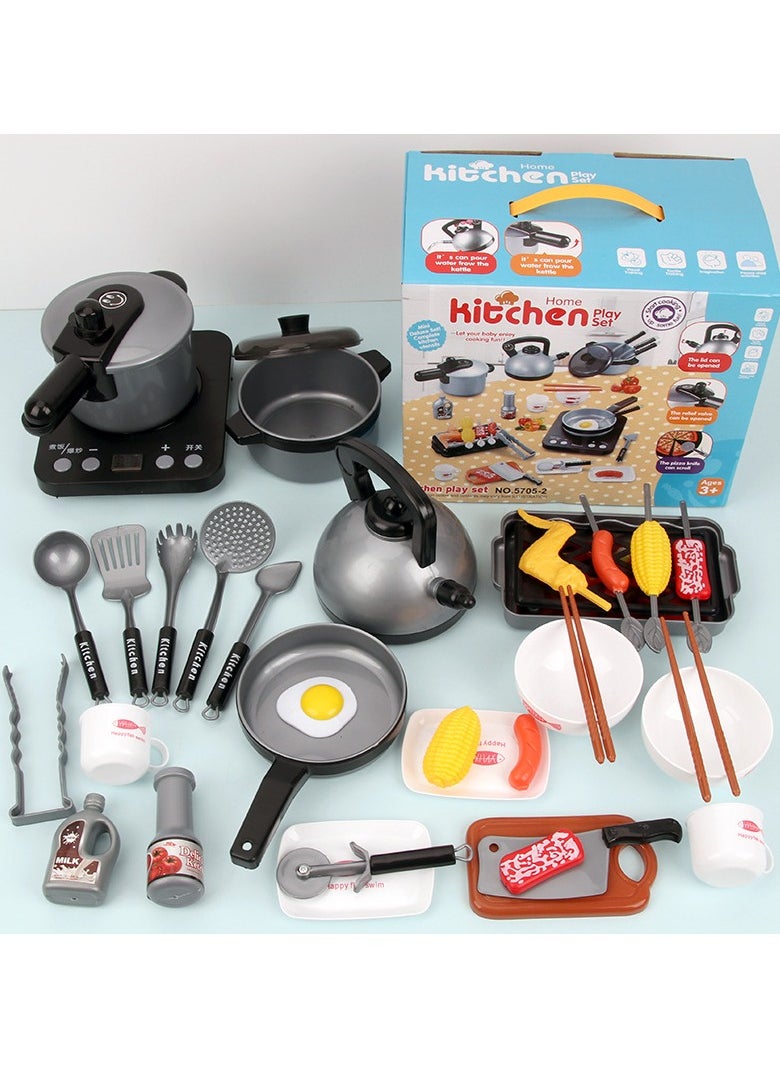 AIYISHI 36-Piece Realistic Kitchen Plastic Miniature Pretend Play Toy Set For Kids  - Image 3