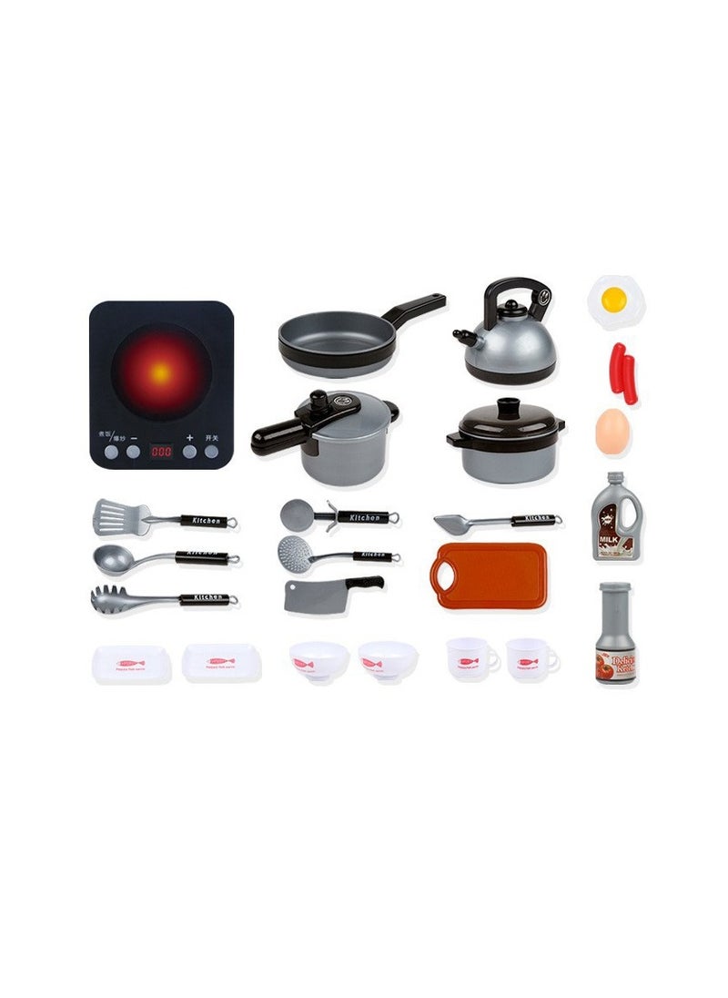 AIYISHI 36-Piece Realistic Kitchen Plastic Miniature Pretend Play Toy Set For Kids  - Image 4