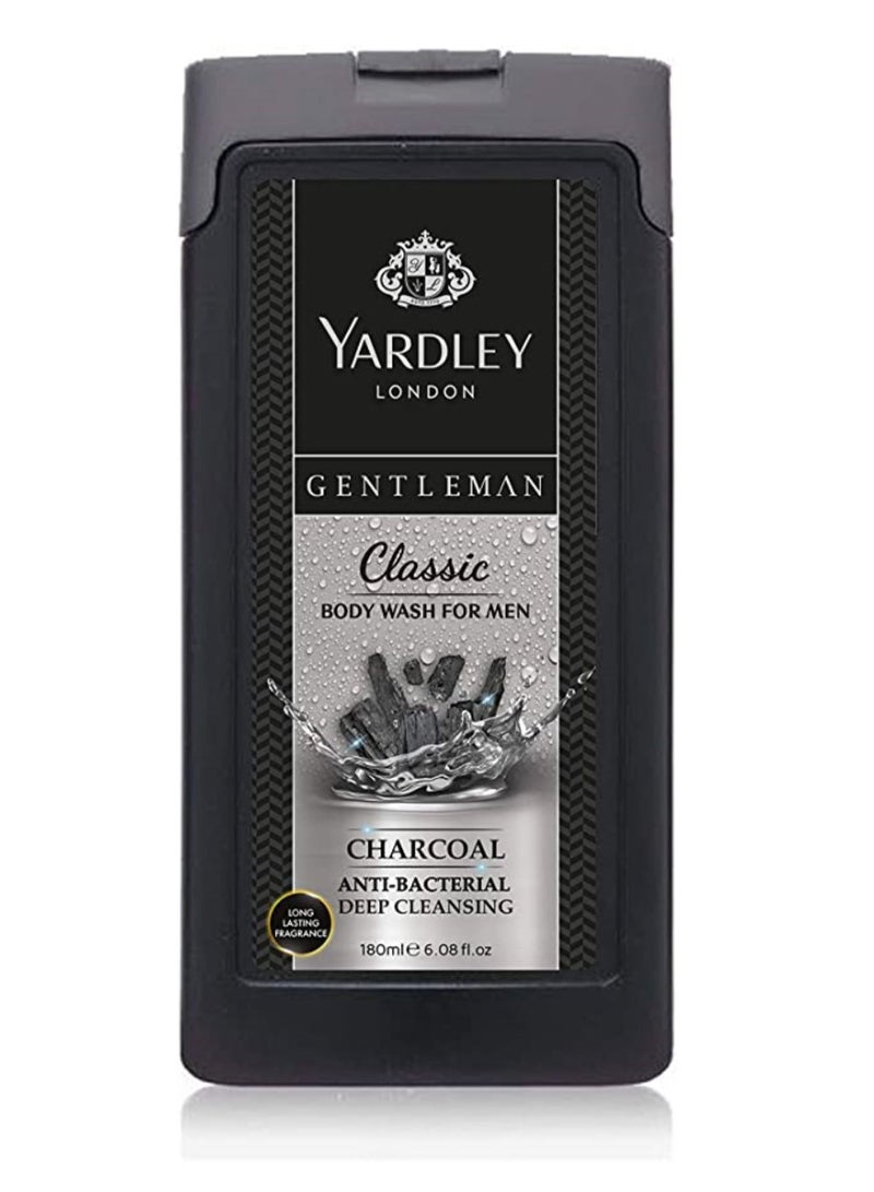 Yardley London Gentleman Classic Anti-Bacterial Deep Cleansing Body Wash for Men 180 ml