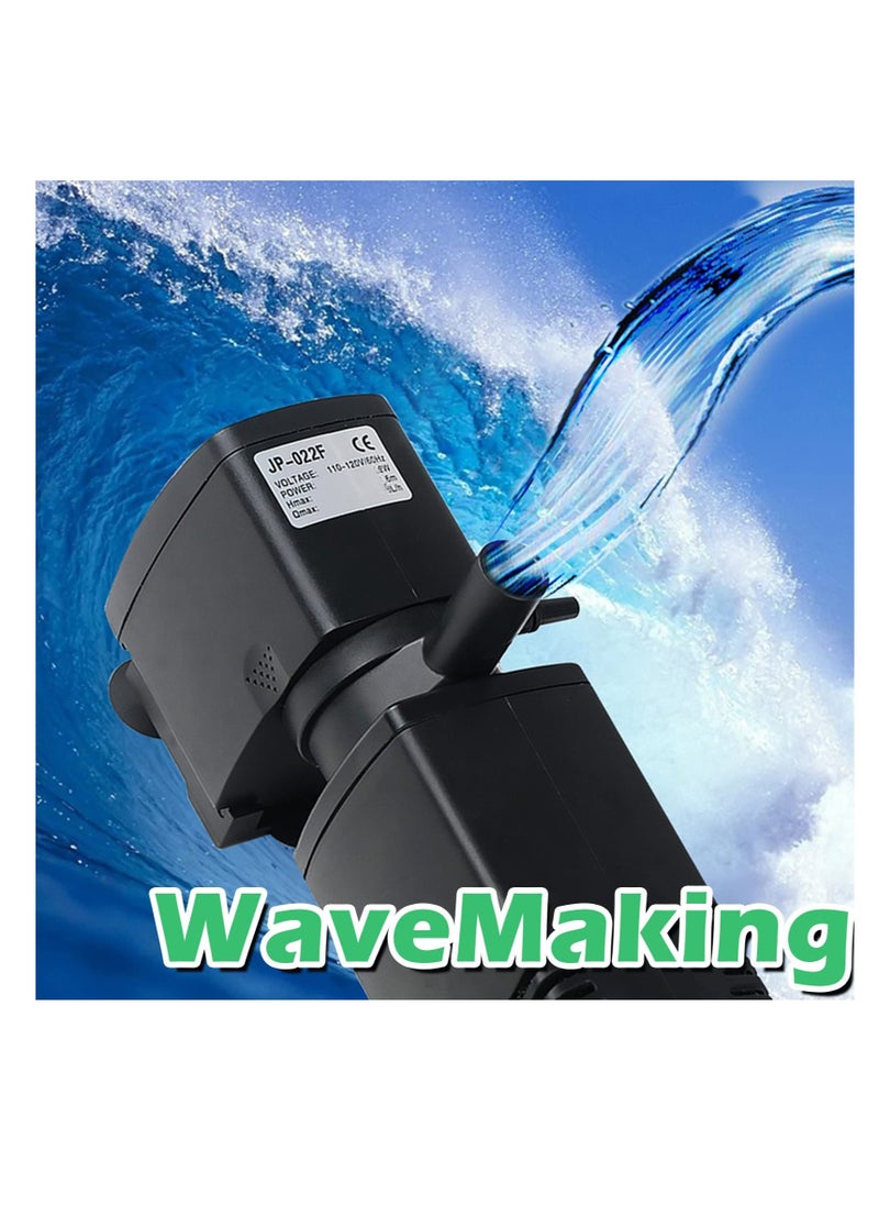 Fish Tank Filter Aquarium Internal Filter for 15-40 Gallon Tank Crystal Clear Aquarium Filters Submersible Pump Filter System Turtle Tank Accessories for Fish Tank Water Clean