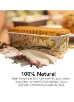 Excefore Paper Loaf Pan, 50 Pack Disposable Paper Baking Loft Mold 24ct, Elegant Pan Supplies for Baking Bread, Small Meatloaf, Bundt Cake Microwave Oven Freezer Safe, 6.4*2.2*2.4 In  - Image 4