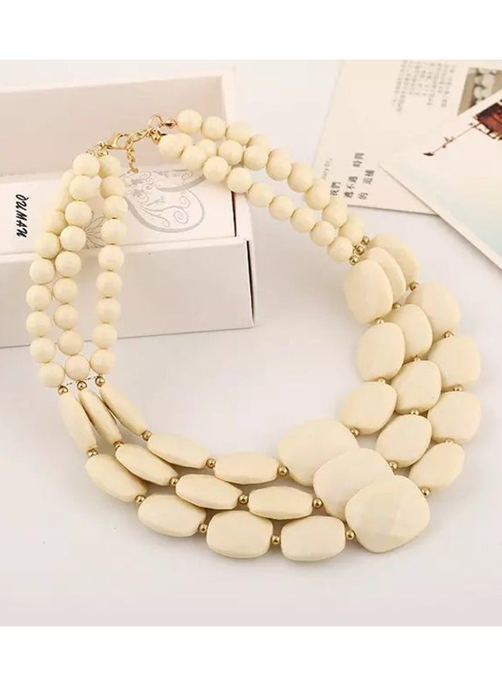 Design Inspired Tassel Double Heart Necklace