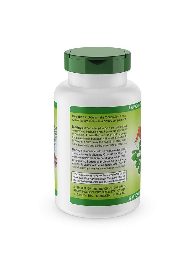 Sunshine Naturals Moringa Dietary Supplement. 100% Pure Organic Antioxidant Immune System And Digestive Aid. 120 Capsules  - Image 3