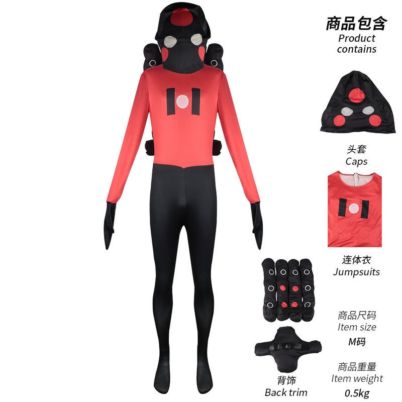 Halloween Jumpsuit Skibidi Toilet Game Cosplay Costume Toilet Man Monitor Man Audio Man Jumpsuit - Image 1