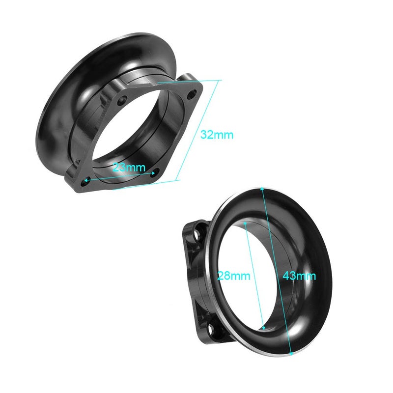 RCHUBAM Metal Fan Cover Kit Air Inlet Channel for 1/10 RC Sakura D4 Drift Car Model Racing Car, Black - Image 4