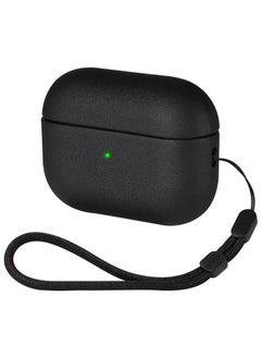 Slim Fit Leather AirPods 4 Case with Secure Closure with chain (Black) - pzsku/ZFAFD573D6D46E1130E1DZ/45/_/1740006743/037484a4-649a-4d9d-9b81-ae7fefdf3d3d