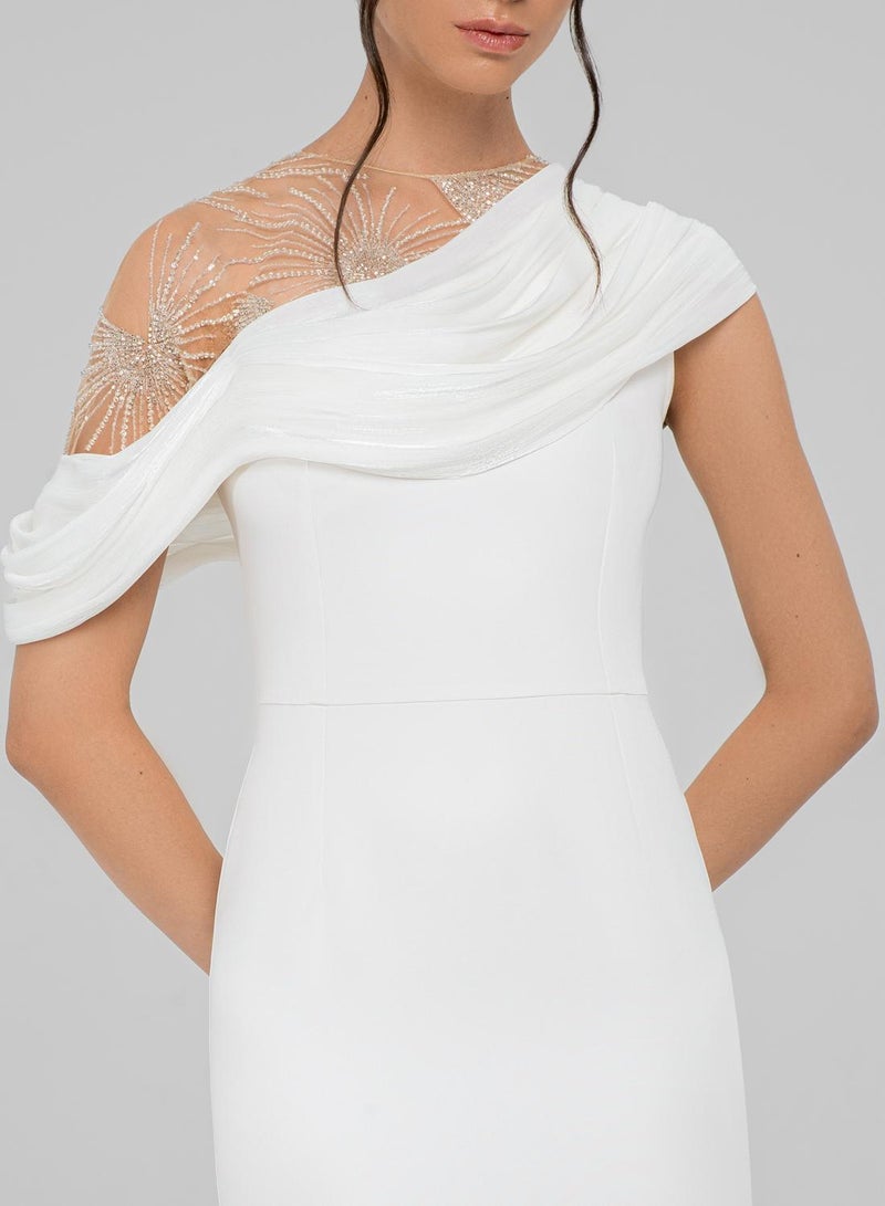 CHASE Draped One Shoulder Maxi Dress - Image 3