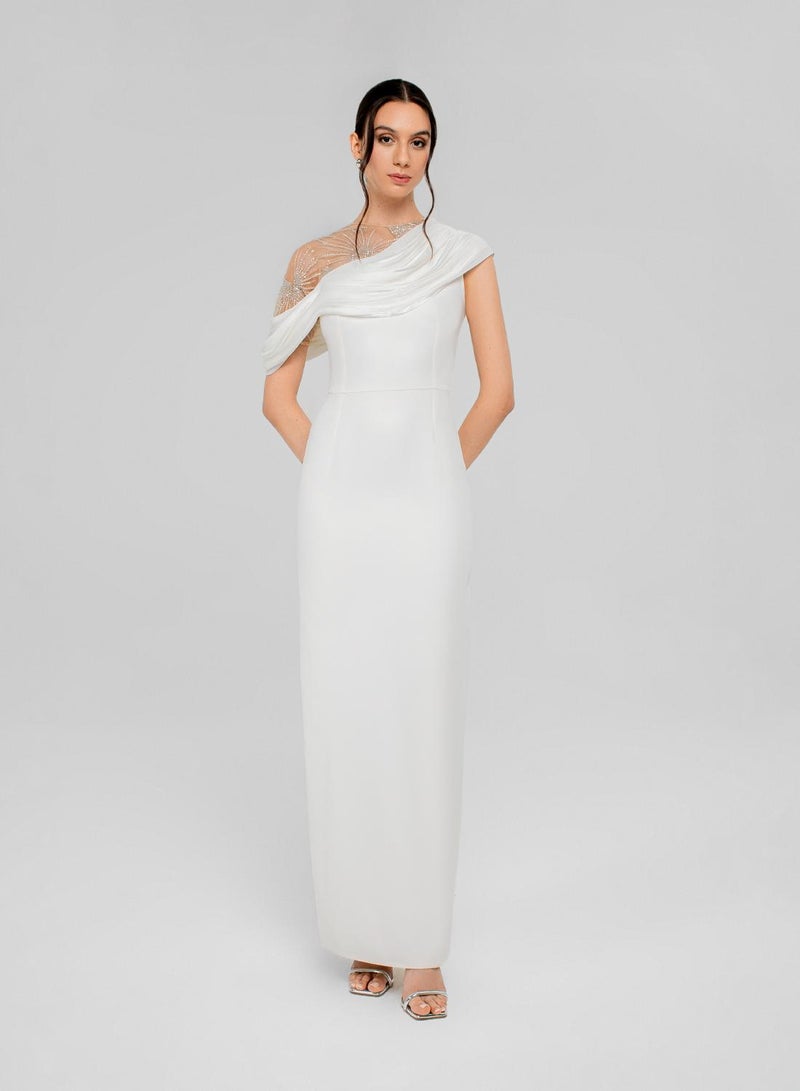 CHASE Draped One Shoulder Maxi Dress - Image 1