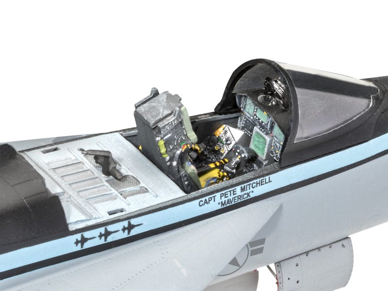 Revell 85-5871 Top Gun Maverick's F/A-18E Super Hornet Fighter Jet Kit 1:48 Scale 161-Piece Skill Level 5 Plastic Model Airplane Building Kit, Gray, Medium - Image 3