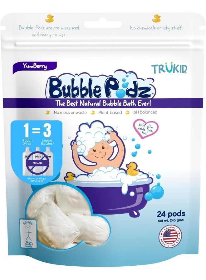 TruKid Yumberry Bubble Podz, 24 Count - Image 1