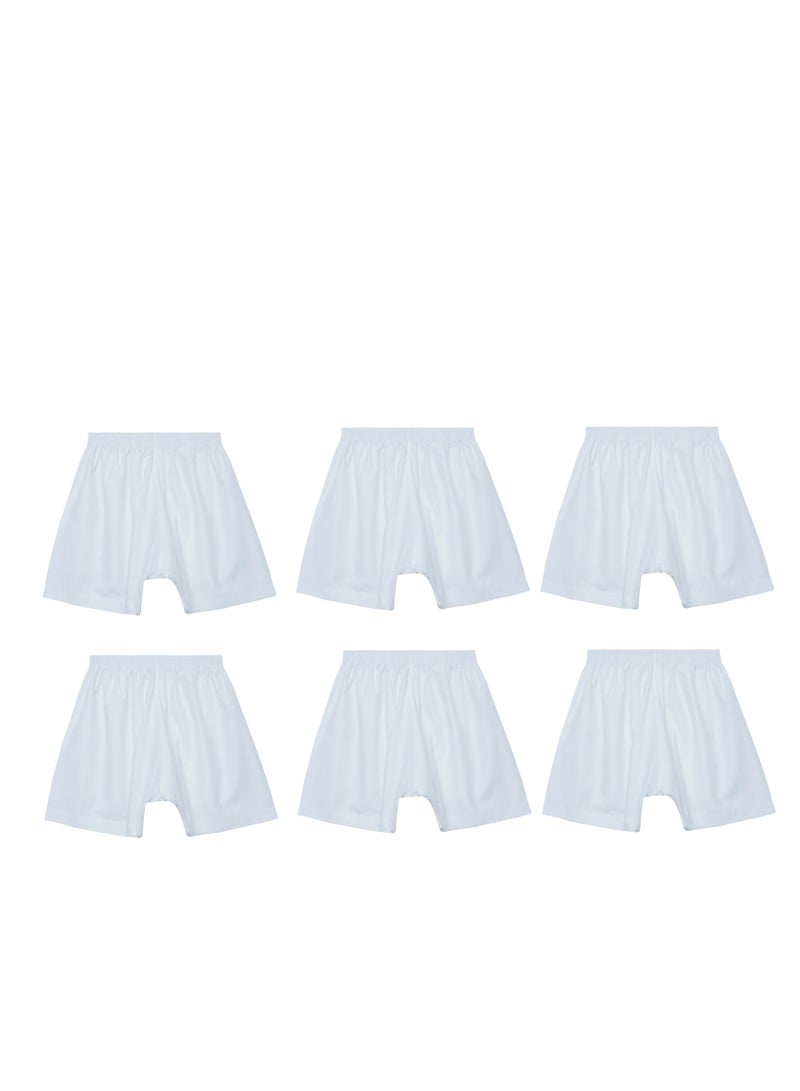 John Gladstone Mens Arabic Shorts White pack of 6 - Image 1