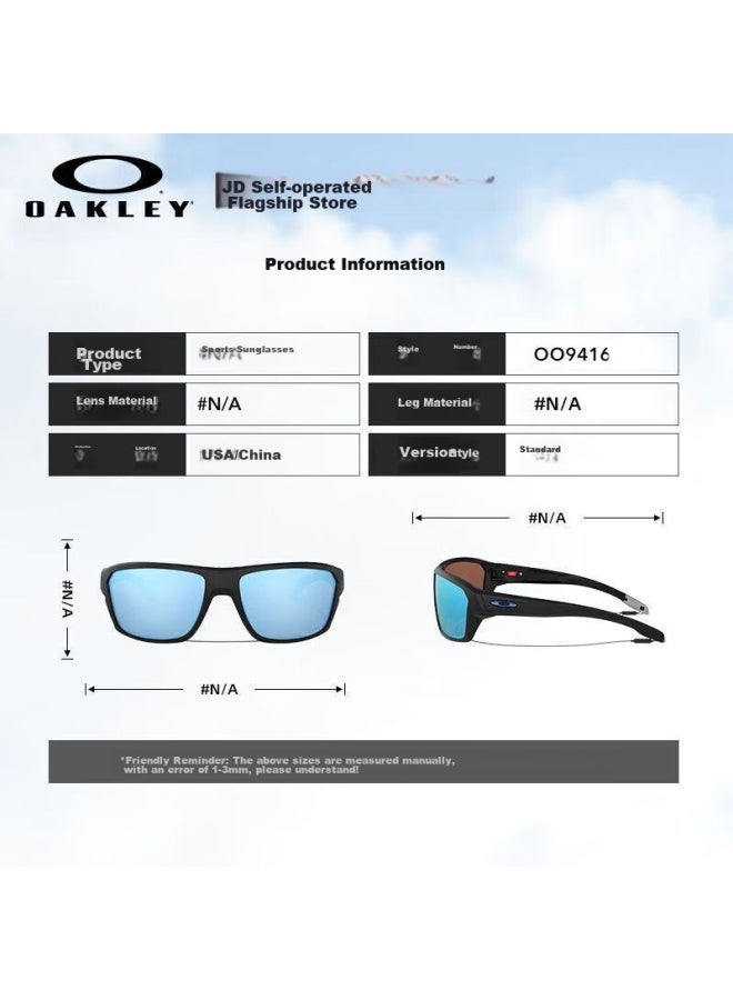 Oakley Running Sungl Es, Sports Sungl Es, Polarized Windproof Gl Es, Cycling Gl Es, Split Shot 0oo9416 - Image 2