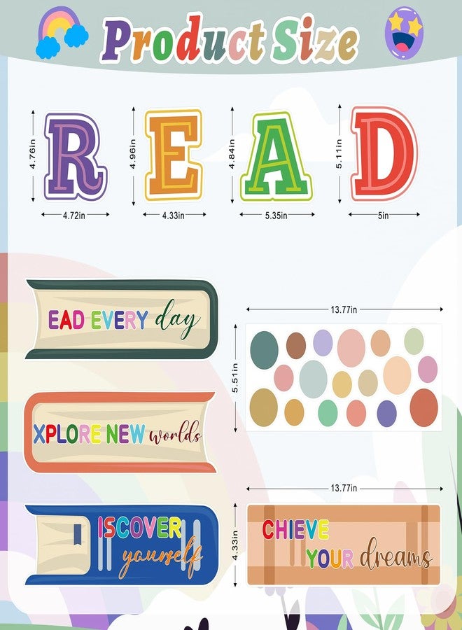 Yewfold Classroom Door Decor, Read Bulletin Board Decorations Set,Classroom Wall Decor for Elementary Middle School Teacher Supply (Read) - Image 2