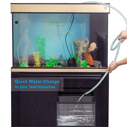 hygger 400 GPH Quick Water Change Aquarium Pump Submersible Fountain Water Pump Fish Tank Pond Drain Transfer Pump with 2 Adaptors - Image 2