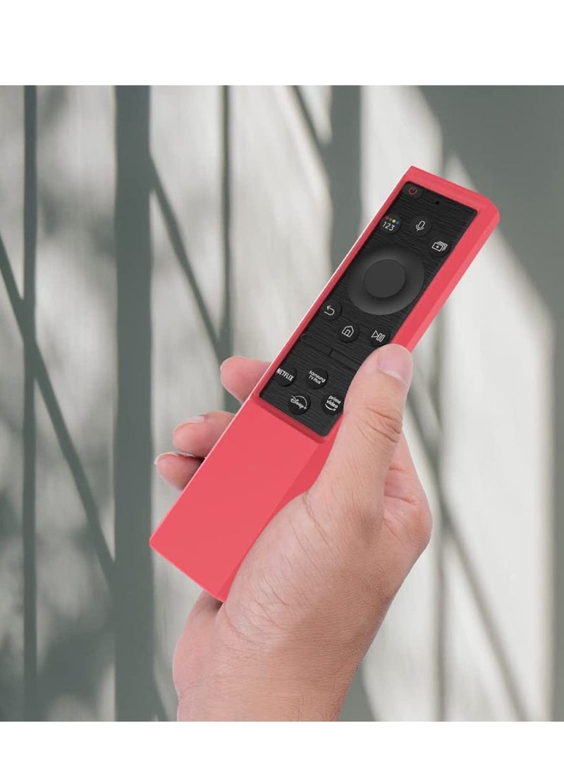 SYOSI Silicone Protective Case for Samsung Smart TV Solar Cell Remote Controller for TM2281E BN59-01385A BN59-01385B BN59-01393A Holder Shockproof Battery Back Covers(Red)  - Image 5