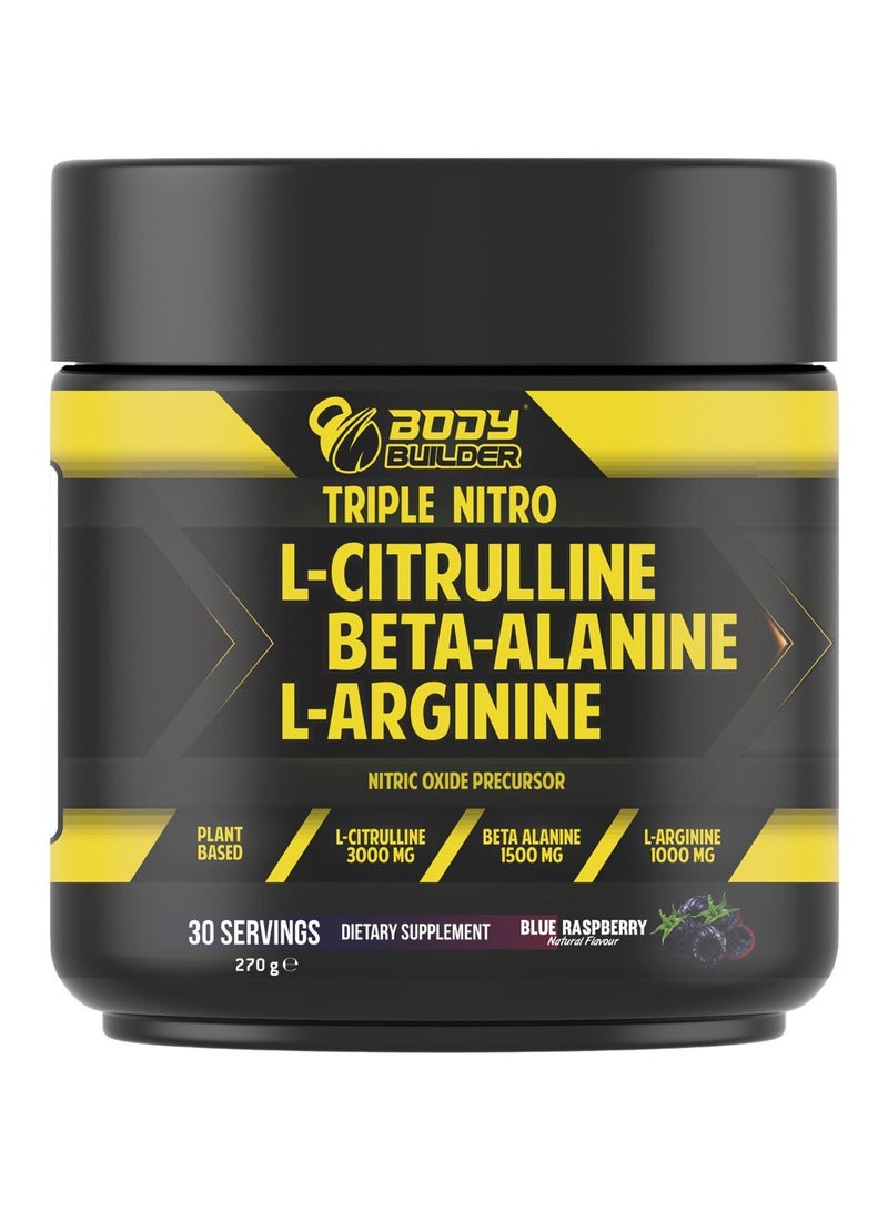 Body Builder Triple Nitro, Blue Raspberry,270 Gm