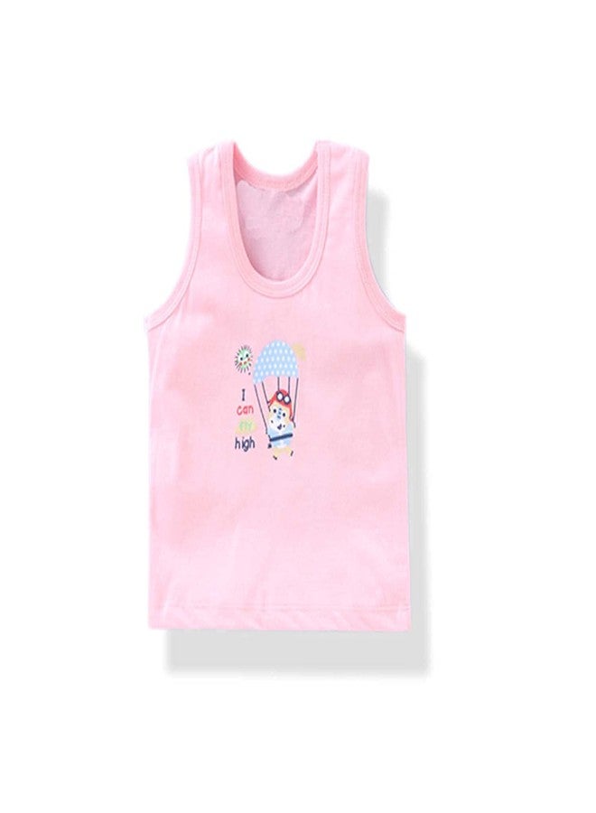 VIDHIKA New Born Boys Girls Soft Cotton Sleeveless Printed Baby Vest Inner Wear for Infants Undershirt Toddler Sando Baniyan for Kids Light Multicolor Pack of 6 (Dark Light, 12-18 Months) - Image 3