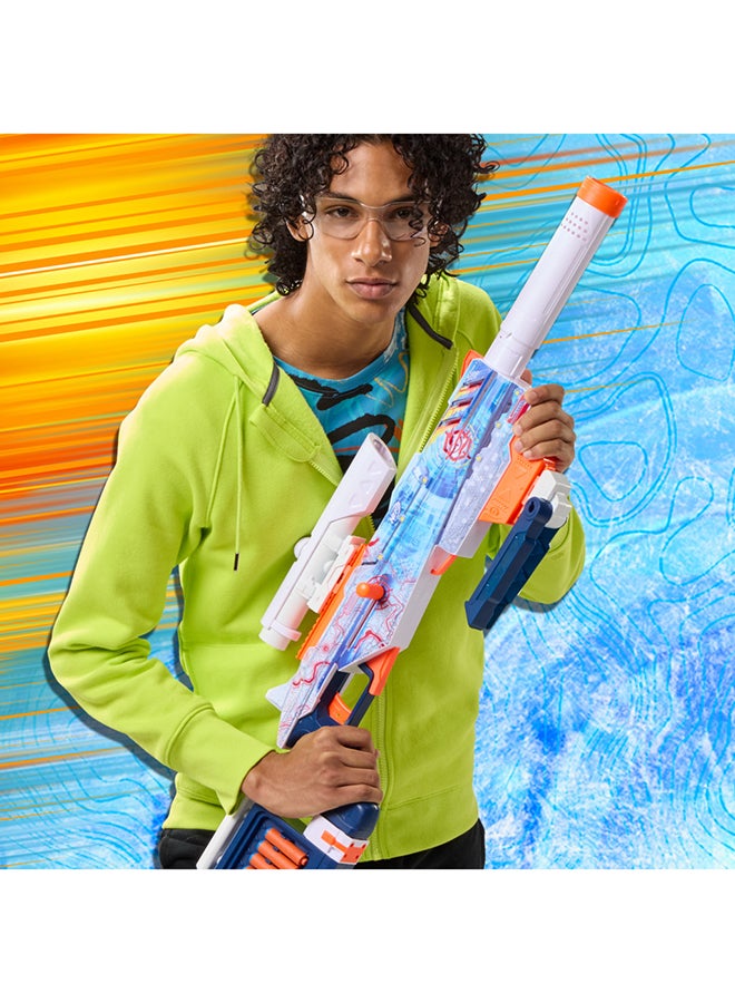 Nerf Loadout Arctic Zerostriker Blaster includes 24 Nerf N1 Darts | 4 Interchangeable Attachment Accessories | 6-Dart Internal Clip for 8+ Years | G1763 - Image 3