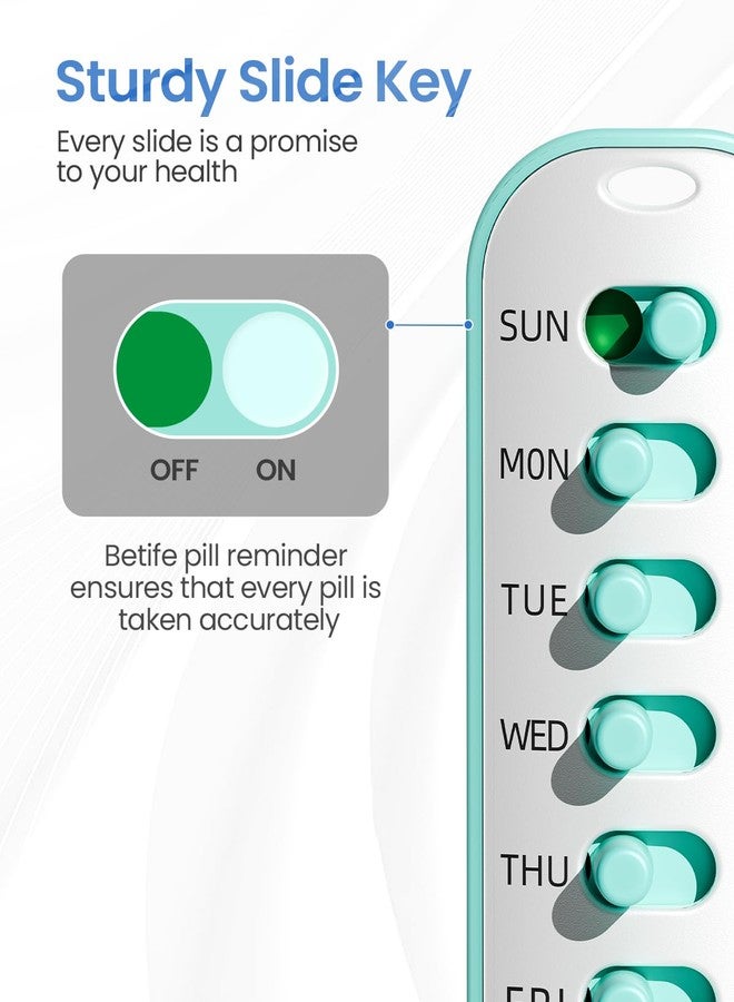 Betife 2-Pack Pill Reminder Tracker - Elastic Lanyard & 3M Stickers, Reusable Medication Reminder for Most Pill Bottles, Daily Habit Tracker for Seniors & Busy Adults - Image 3