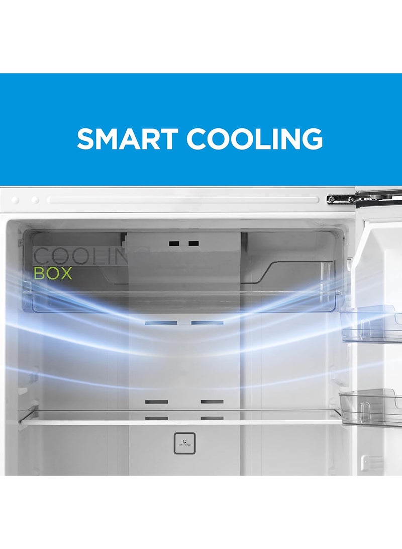 Midea 723L Gross & 535L Net Capacity Double Door Refrigerator With Control Panel, Equipped With Smart Sensor, Electronic Control, Inverter Quattro, Active-C Fresh Technology 723 L MDRT723MTE46AED Silver - Image 4