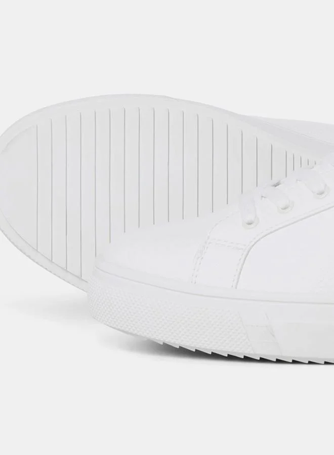 JACK & JONES Round Toe Lace Up Sneakers