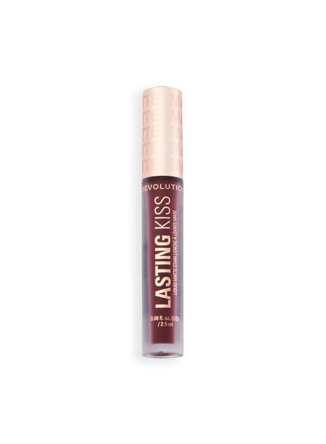 Revolution Lasting Kiss Liquid Lipstick Drama Pink