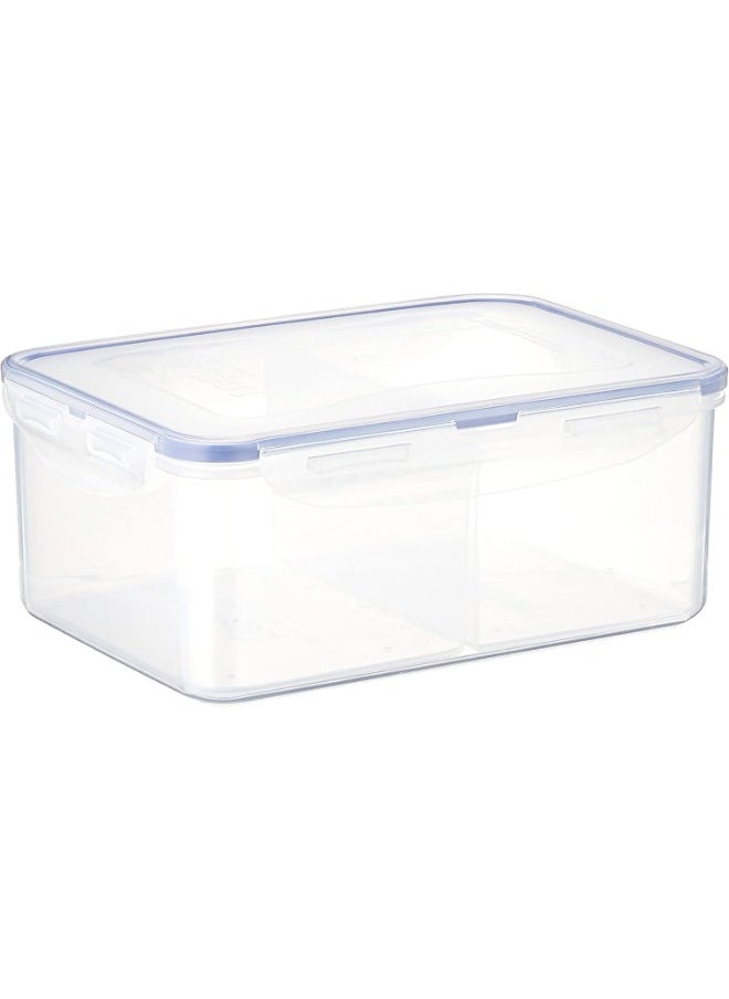 LOCK & LOCK - L&L Divided Rectangle Food Container 2.3L 23.2 x 16.5 x 9.5 cm -Clear - Image 1