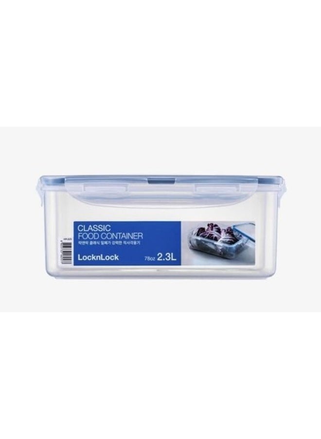 LOCK & LOCK - L&L Divided Rectangle Food Container 2.3L 23.2 x 16.5 x 9.5 cm -Clear - Image 1