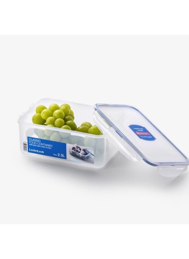 LOCK & LOCK - L&L Divided Rectangle Food Container 2.3L 23.2 x 16.5 x 9.5 cm -Clear - Image 1